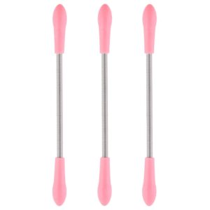 Dr.Nail Facial Hair Remover for Women,3Pcs Hair Remover Spring Threading Tool (Pink)