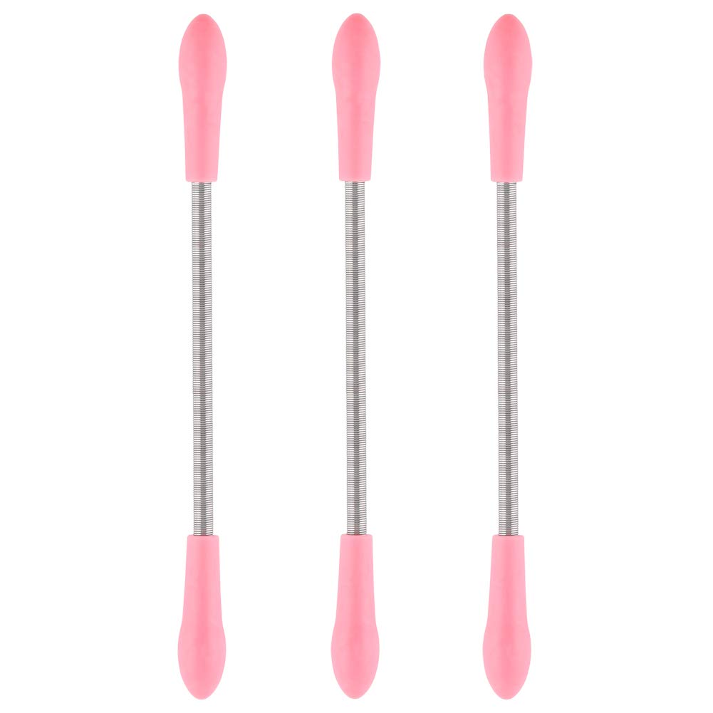 Dr.Nail Facial Hair Remover for Women,3Pcs Hair Remover Spring Threading Tool (Pink)