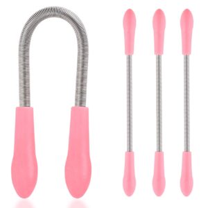 Dr.Nail Facial Hair Remover for Women,3Pcs Hair Remover Spring Threading Tool (Pink)