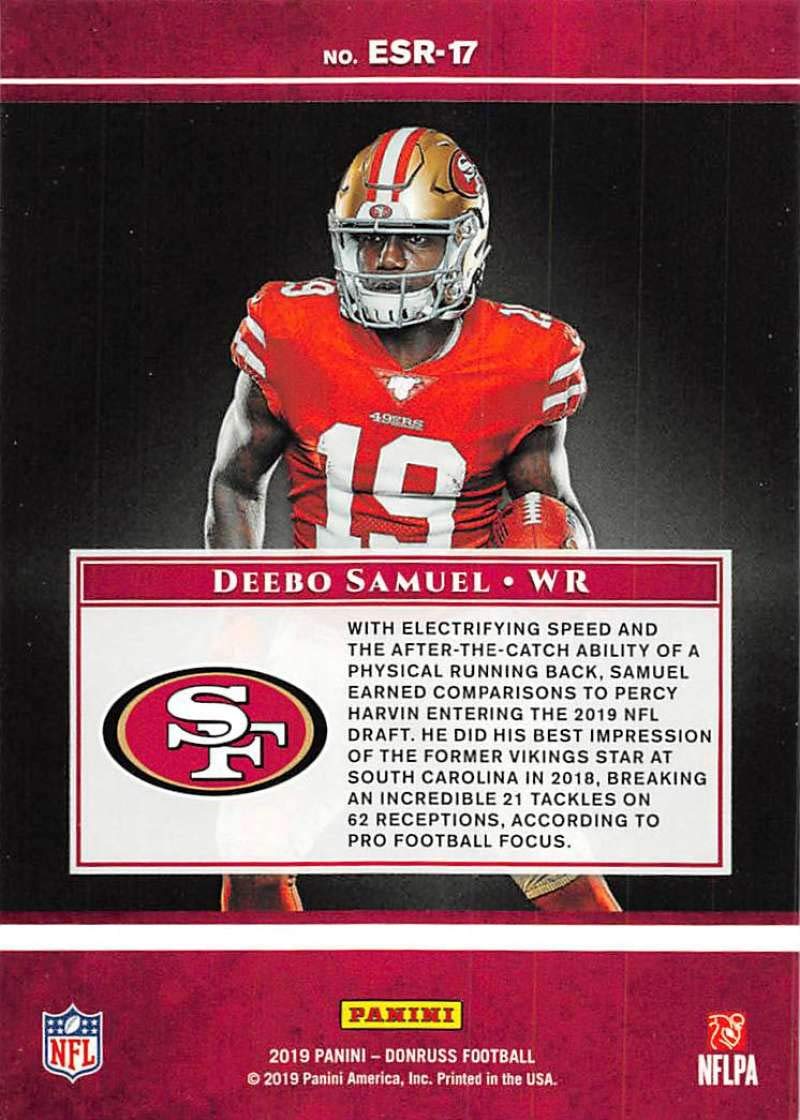 2019 Donruss The Elite Series Rookies #17 Deebo Samuel San Francisco 49ers RC Rookie NFL Football Trading Card