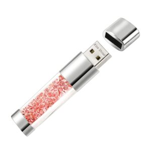 lovely diamond usb 2.0 flash drive data storage memory stick usb stick pendrive gift (32gb, pink)