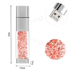 Lovely Diamond USB 2.0 Flash Drive Data Storage Memory Stick USB Stick Pendrive Gift (32GB, Pink)