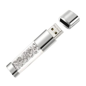 lovely diamond usb 2.0 flash drive data storage memory stick usb stick pendrive gift (16gb, white)