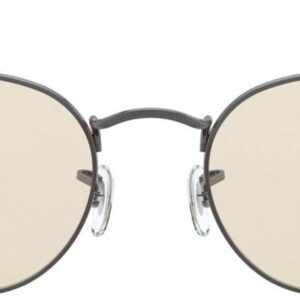 Ray-Ban Rb3447 Round Metal Polarized Sunglasses, Gunmetal/Evolve Photochromic Brown to Grey, 53 mm