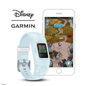 Garmin 010-01909-38 Vivofit Jr. 2, Kids Fitness/Activity Tracker, 1-Year Battery Life, Adjustable Band, Disney Frozen 2, Elsa, Light Blue