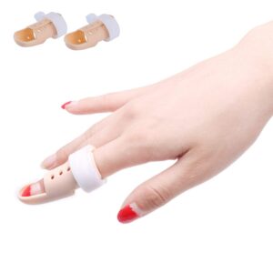 thinvik [2 piece plastic mallet dip finger support brace splint joint protection injury