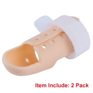 Thinvik [2 Piece Plastic Mallet Dip Finger Support Brace Splint Joint Protection Injury