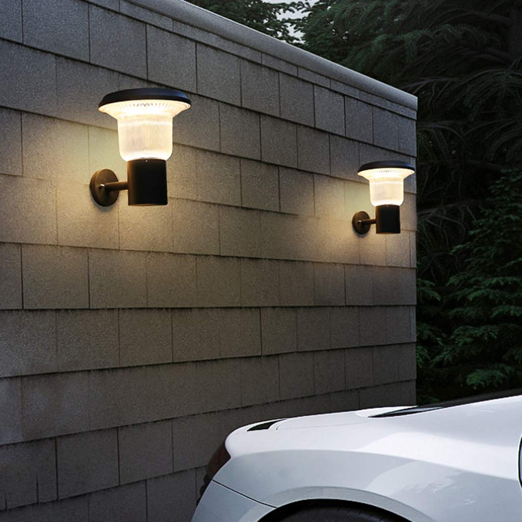 Outdoor Solar Light Modern Simple LED Wall Light - Wall Mount Wall Light, Waterproof Lamp Home Garden Light