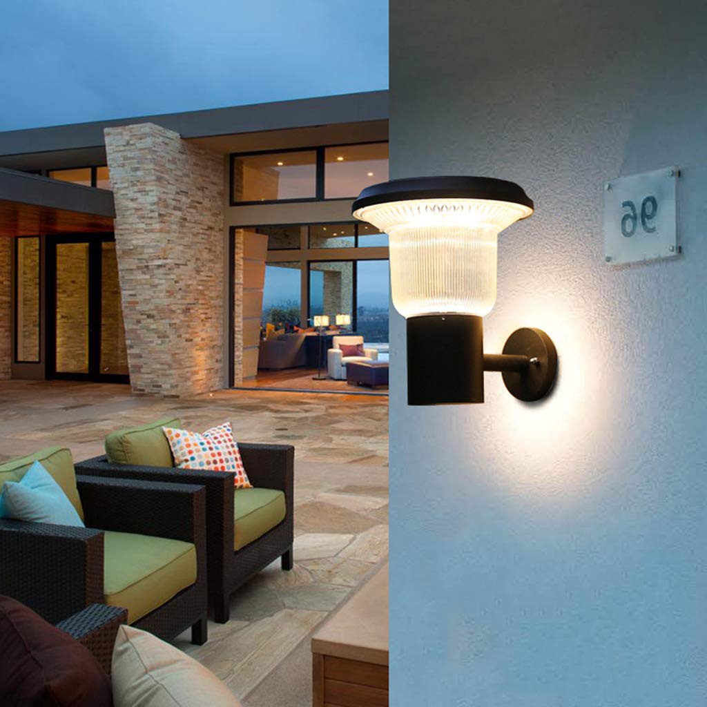Outdoor Solar Light Modern Simple LED Wall Light - Wall Mount Wall Light, Waterproof Lamp Home Garden Light