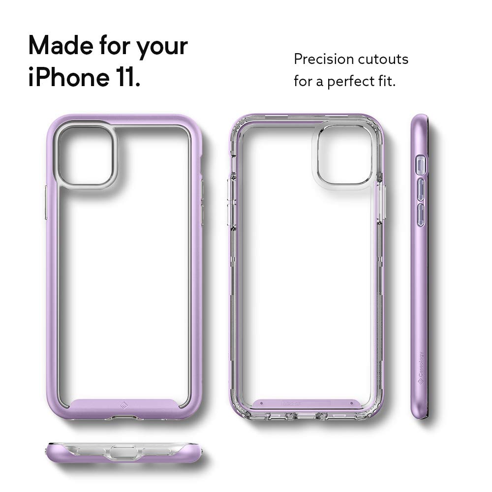 Caseology Skyfall Clear Phone Case for iPhone 11 Cases (2019) - Lavender