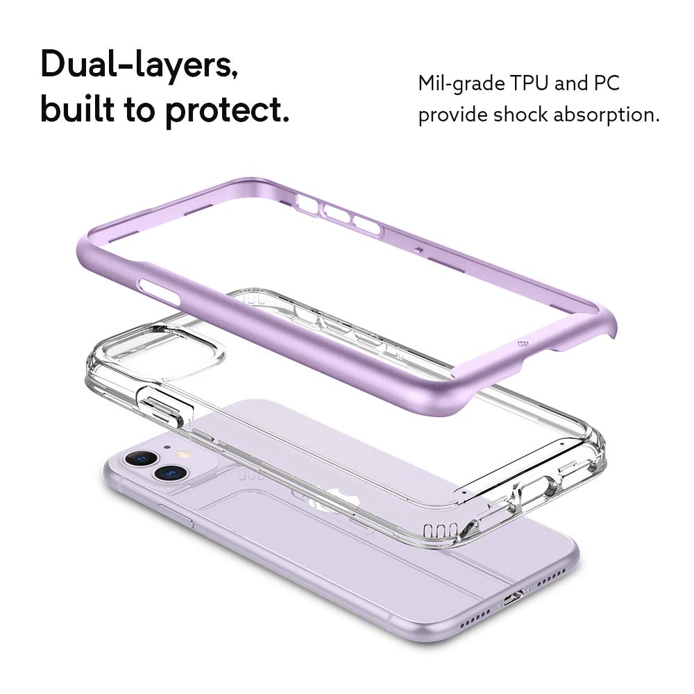 Caseology Skyfall Clear Phone Case for iPhone 11 Cases (2019) - Lavender