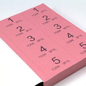 Silvine Cloakroom/Raffle Tickets, Numbered 1-1000 with Security Numbering. Ref CRT1000 [Pack of 6]