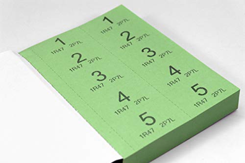 Silvine Cloakroom/Raffle Tickets, Numbered 1-1000 with Security Numbering. Ref CRT1000 [Pack of 6]