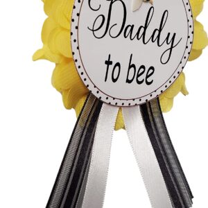 Daddy to Bee Pin Baby Shower Yellow & Black pin for dad to wear at Baby Shower, Baby Sprinkle