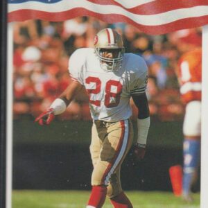 1992 AW Sports Dana Hall 49ers Rookie Football Card #56