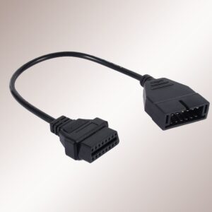 OBD2 to OBD1 GM Adapter,OBD1 12 Pins to OBD2 16 Pins Diagnostic Tool Connector Adapter Cable Replacement for GM