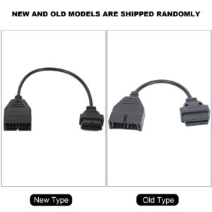 OBD2 to OBD1 GM Adapter,OBD1 12 Pins to OBD2 16 Pins Diagnostic Tool Connector Adapter Cable Replacement for GM