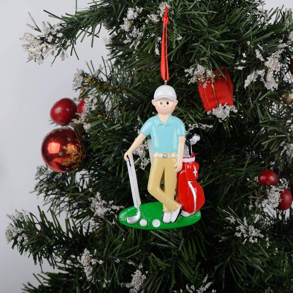 Personalized Man Golfer Ornament - Golf Christmas Ornament - Customized Keepsake Gift On Father's Day, Birthday with Name and Year