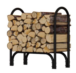 fire beauty firewood rack log holder,log storage holder,storage rack,firewood stacker for fireplace indoor outdoor(middle)