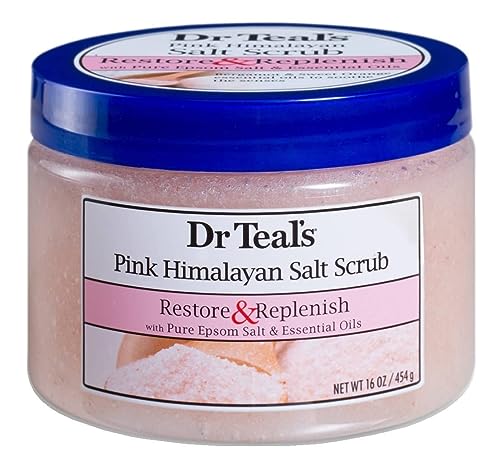 Dr. Teal's Salt Scrub Pink Himalayan Restore 16 Ounce Jar (Pack of 2)