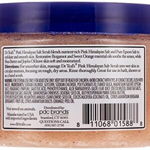 Dr. Teal's Salt Scrub Pink Himalayan Restore 16 Ounce Jar (Pack of 2)