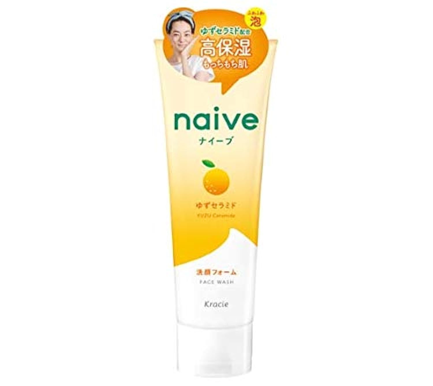 Kracie Naive Face Cleansing Foam Yuzu 130g/4.59oz