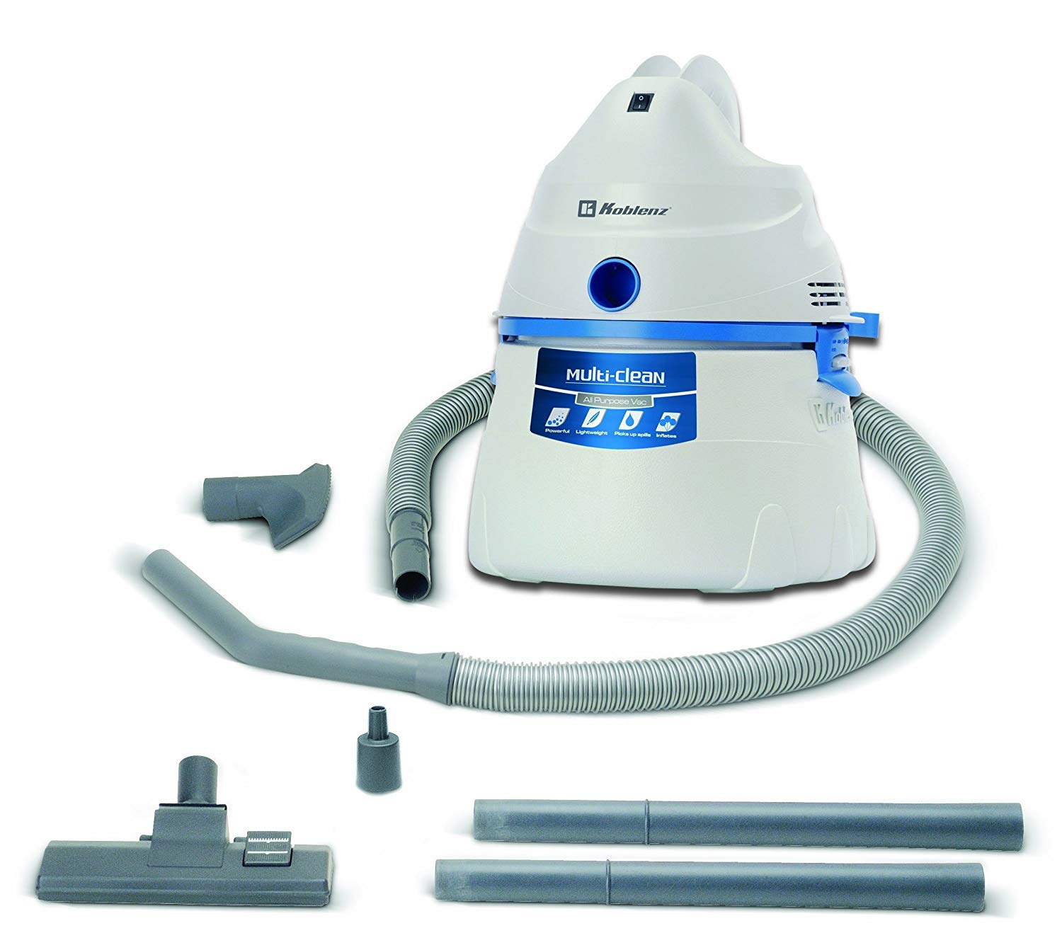 Koblenz 3-Gallon All Purpose Wet/Dry Vacuum-Corded, White