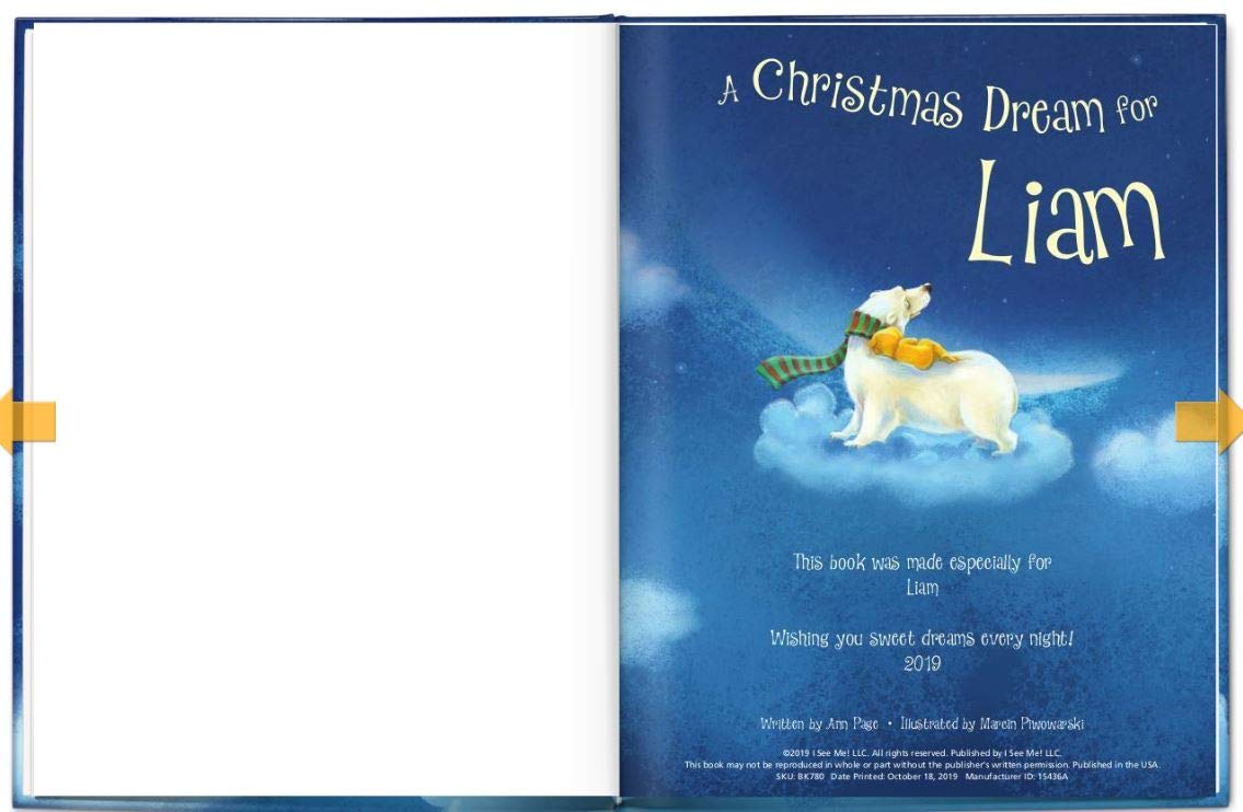 A Christmas Dream for Me - Personalized Children's Story with Ornament- I See Me!