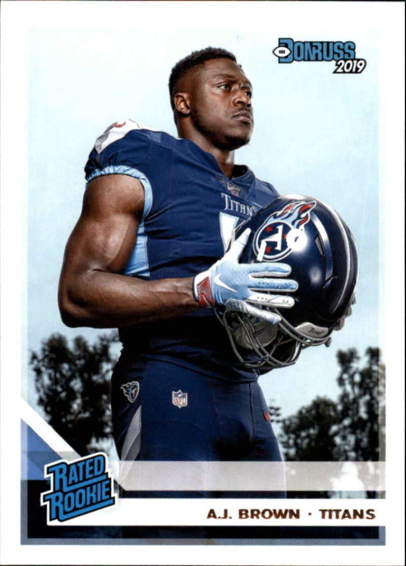 2019 Donruss #314 A.J. Brown Tennessee Titans RR (Rated Rookie) NFL Football Card (RC - Rookie Card) NM-MT
