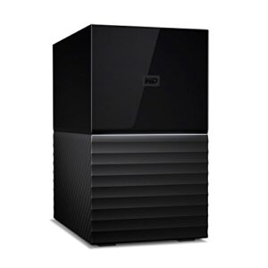 western digital 28 tb my book duo desktop raid usb 3.1 external hard drive and auto backup software, black