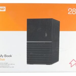 Western Digital 28 TB My Book Duo Desktop RAID USB 3.1 External Hard Drive and Auto Backup Software, Black