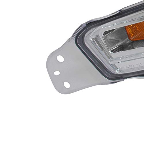 Carpartsinnovate For Ford 05-09 Mustang Turn Signal Front Bumper Lights Lamps Chrome Clear Pair