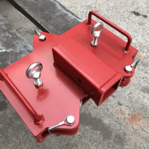 tiewards Forklift Ball Hitch Attachments 2" Trailer Hitch Receiver Fit for Dual Pallet Forks