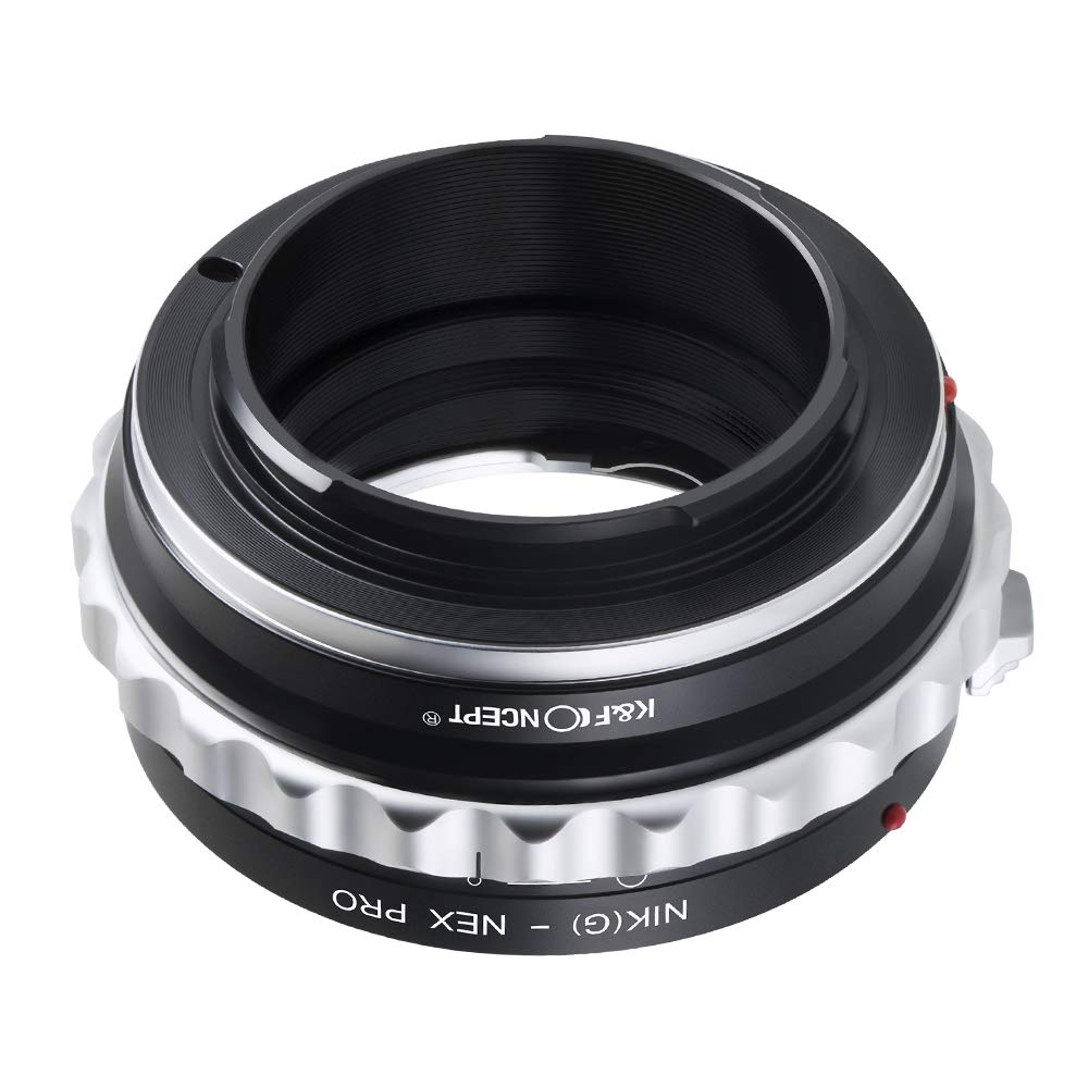 K&F Concept Lens Mount Adapter with Light-reducing Paint for Nikon G Mount F/AI/G Lens to Sony E-Mount/NEX Camera Body