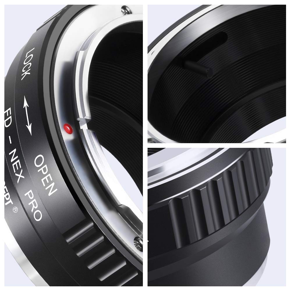 K&F Concept Lens Mount Adapter with Matting Varnish Design, Compatible for FD FL Lens to Sony NEX E-Mount Camera for Sony Alpha NEX-7 NEX-6 NEX-5N NEX-5 NEX-C3 NEX-3