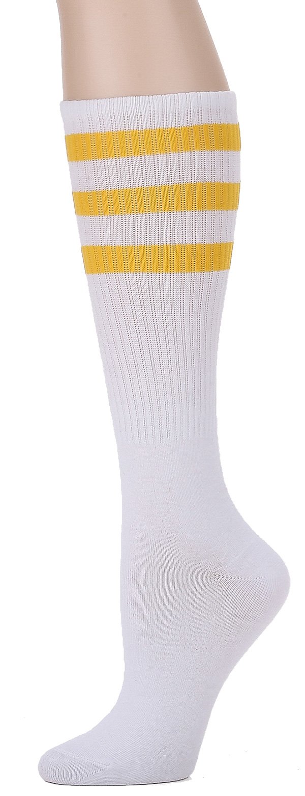 Leotruny 3 Pairs Over the Calf Tube Socks (C01-3pairs Multicoloured)