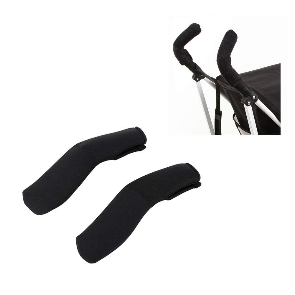 2PCS Stroller Help Gloves Handle Cover Baby Kid Pushchair Pram Stroller Black