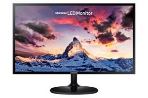 samsung 24" fhd flat monitor with super-slim design - ls24f354fhnxza, black