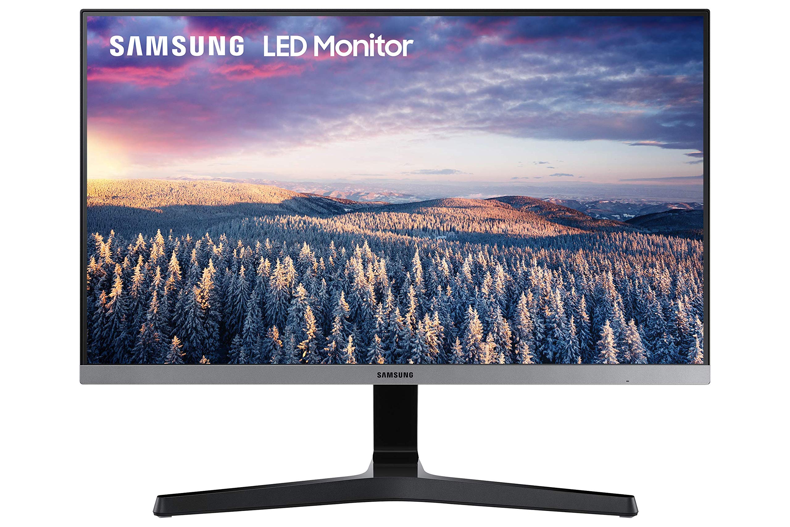 SAMSUNG 24" FHD Monitor with Bezel-LESS Design - LS24R350FHNXZA, Dark Blue Gray