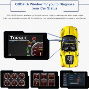 SYGAV Bluetooth OBD OBD2 OBDII Scanner Adapter for Android Head Unit Car Diagnostic Check Engine Light Scan Tool Code Reader