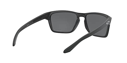 Oakley Men's OO9448 Sylas Rectangular Sunglasses, Matte Black/Prizm Black Polarized, 57 mm