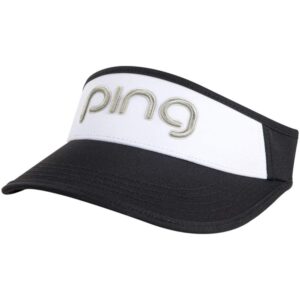 ping ladies visor black/white/silver