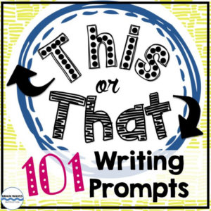 101 writing prompts, daily writing tasks, writing worksheets, differentiated writing activities, warm-ups