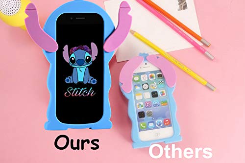 FINDWORLD Cases for iPhone XR Case, Lilo Stitch Cute 3D Cartoon Unique Soft Silicone Animal Rubber Character Shockproof Anti-Bump Protector Boys Kids Girls Gifts Cover Housing Skin for iPhone XR 6.1”