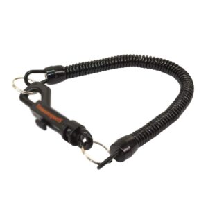 serious detecting black security fastener lanyard for pinpointer metal detector