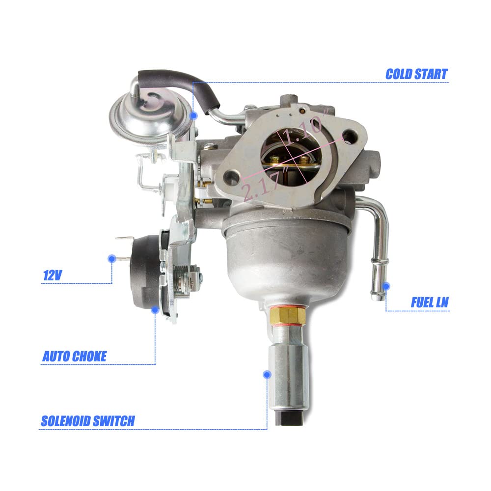 RANSOTO 5410765 Carburetor Kit Compatible with Onan QG 5500 7000 Marquis gold 5.5 HGJ Series HGJAA HGJAB HGJAC HGJAE HGJAF RV Generator Replace 146-0774 141-0983