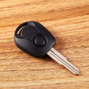 Key Shell， Car Remote Key Shell Fit for SsangYong for Actyon for Kyron for Rexton Case Cover Fob 2 Button