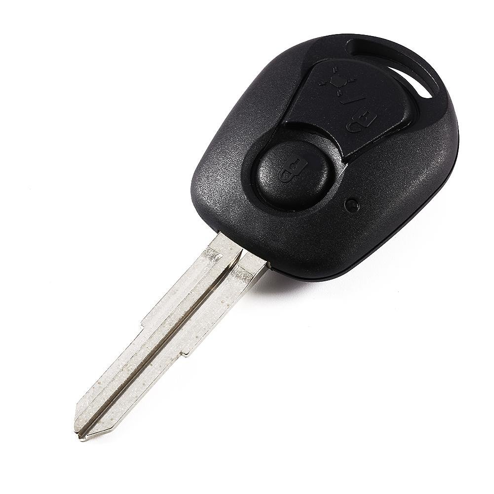 Key Shell， Car Remote Key Shell Fit for SsangYong for Actyon for Kyron for Rexton Case Cover Fob 2 Button