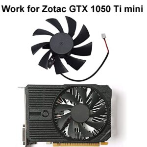 inRobert DIY Dual Bearing 85mm 2pin Video Card Fan Replacement for Zotac GTX 1050 Ti Mini Graphic Card