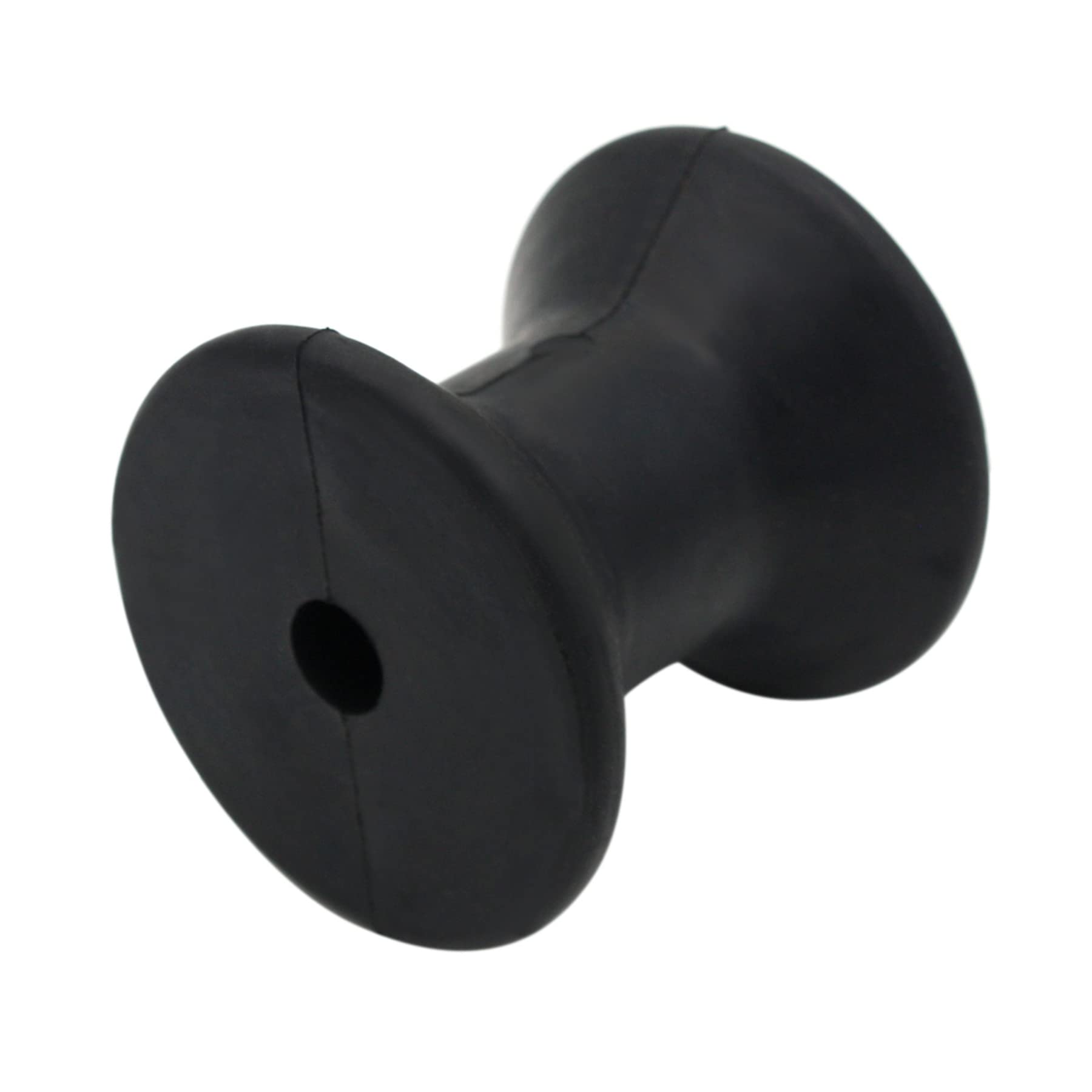 GHmarine 3" Length x 3" Width Boat Trailer Bow Stop Roller Black Rubber by 1/2" Shaft